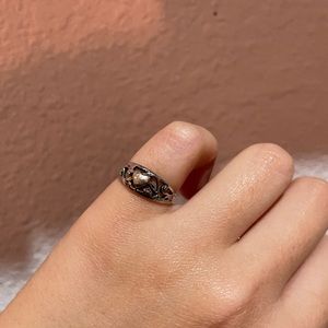 vintage sterling silver heart ring